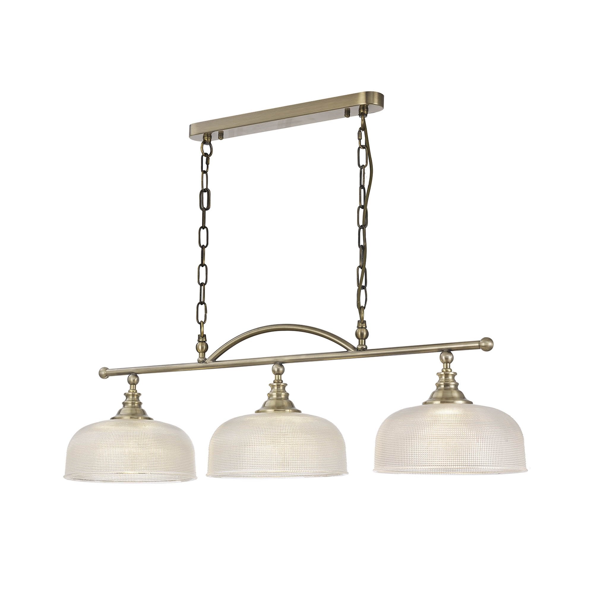 NL86169 Sakkas 3 Light Pendant/Ceiling Light Antique Brass