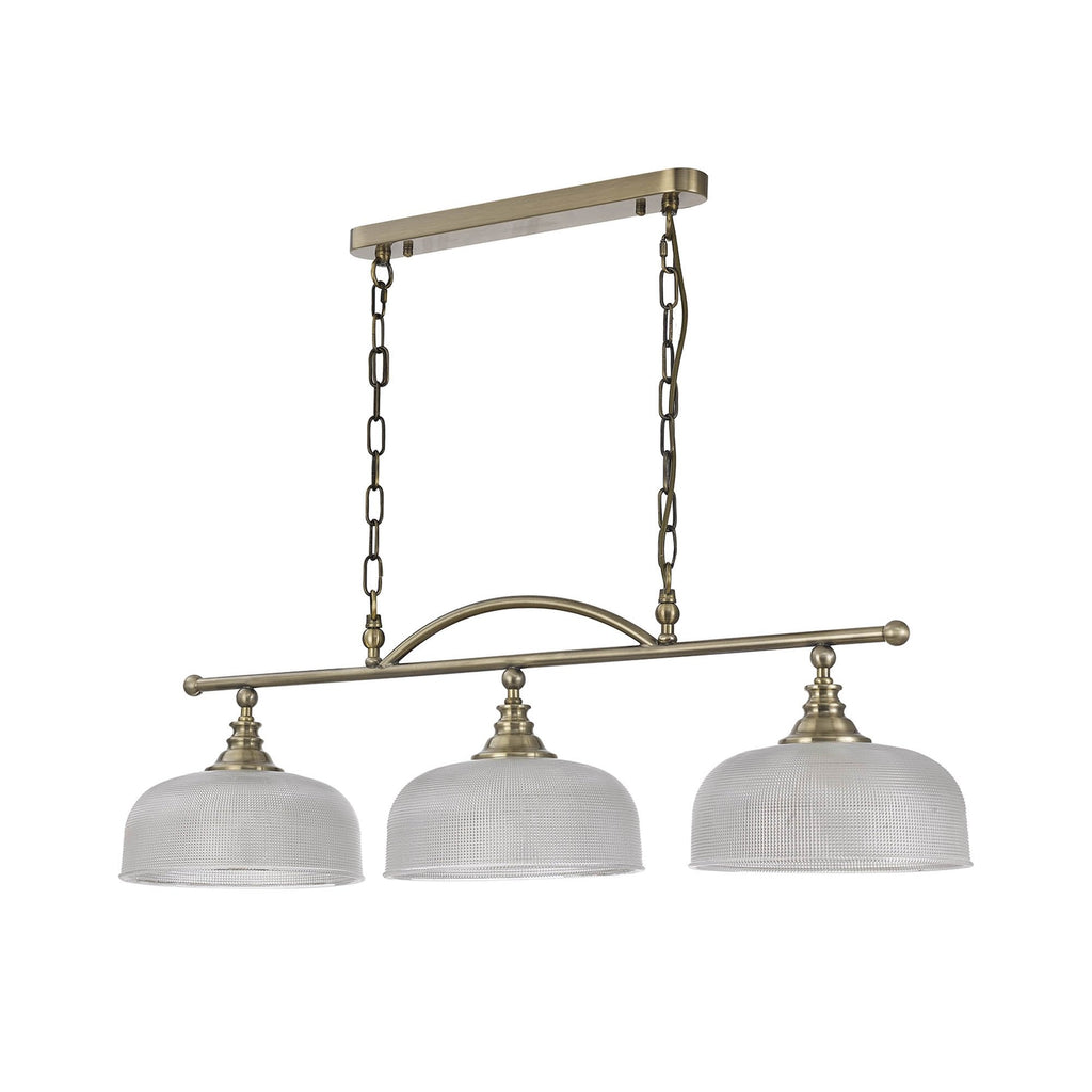 NL86169 Sakkas 3 Light Pendant/Ceiling Light Antique Brass