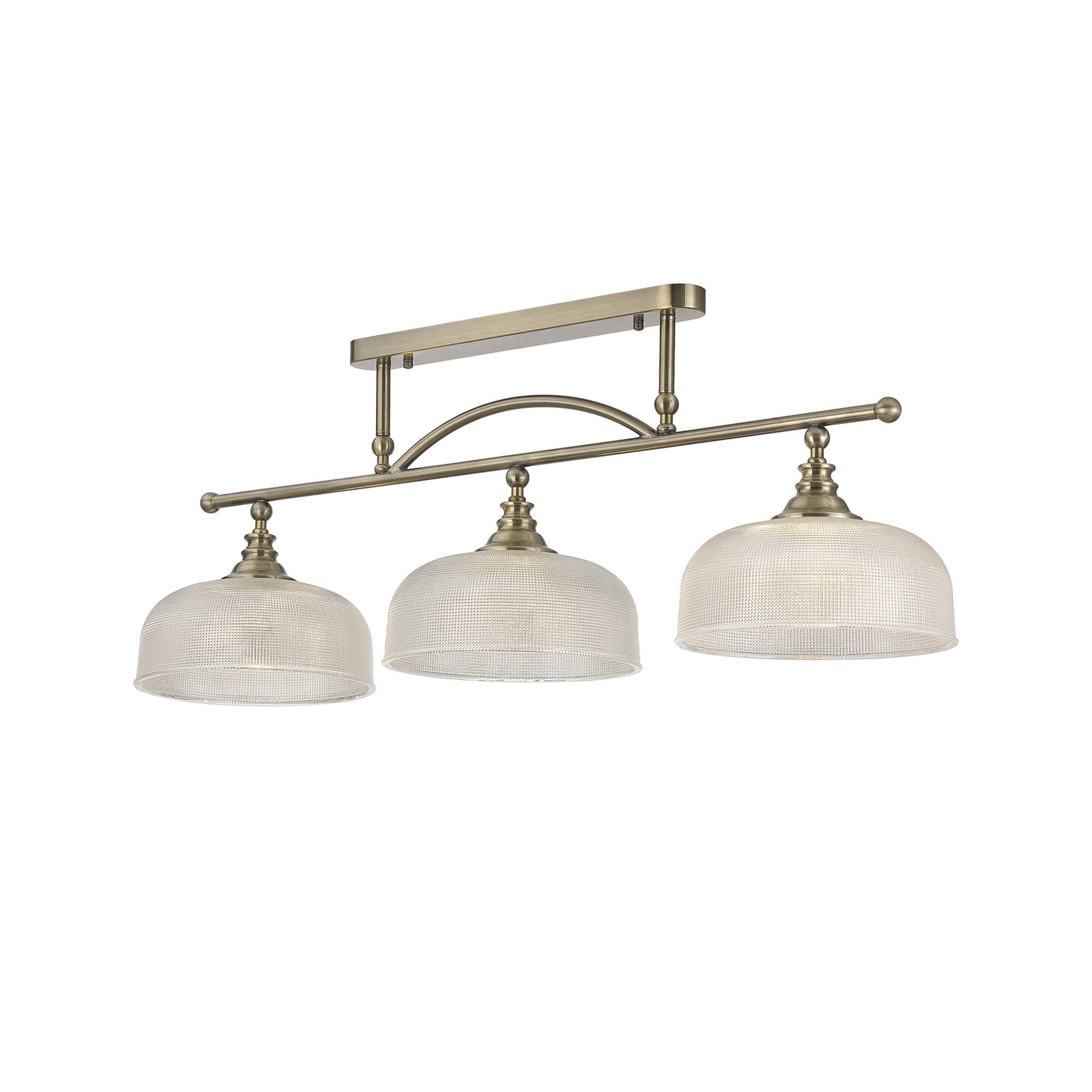 NL86169 Sakkas 3 Light Pendant/Ceiling Light Antique Brass