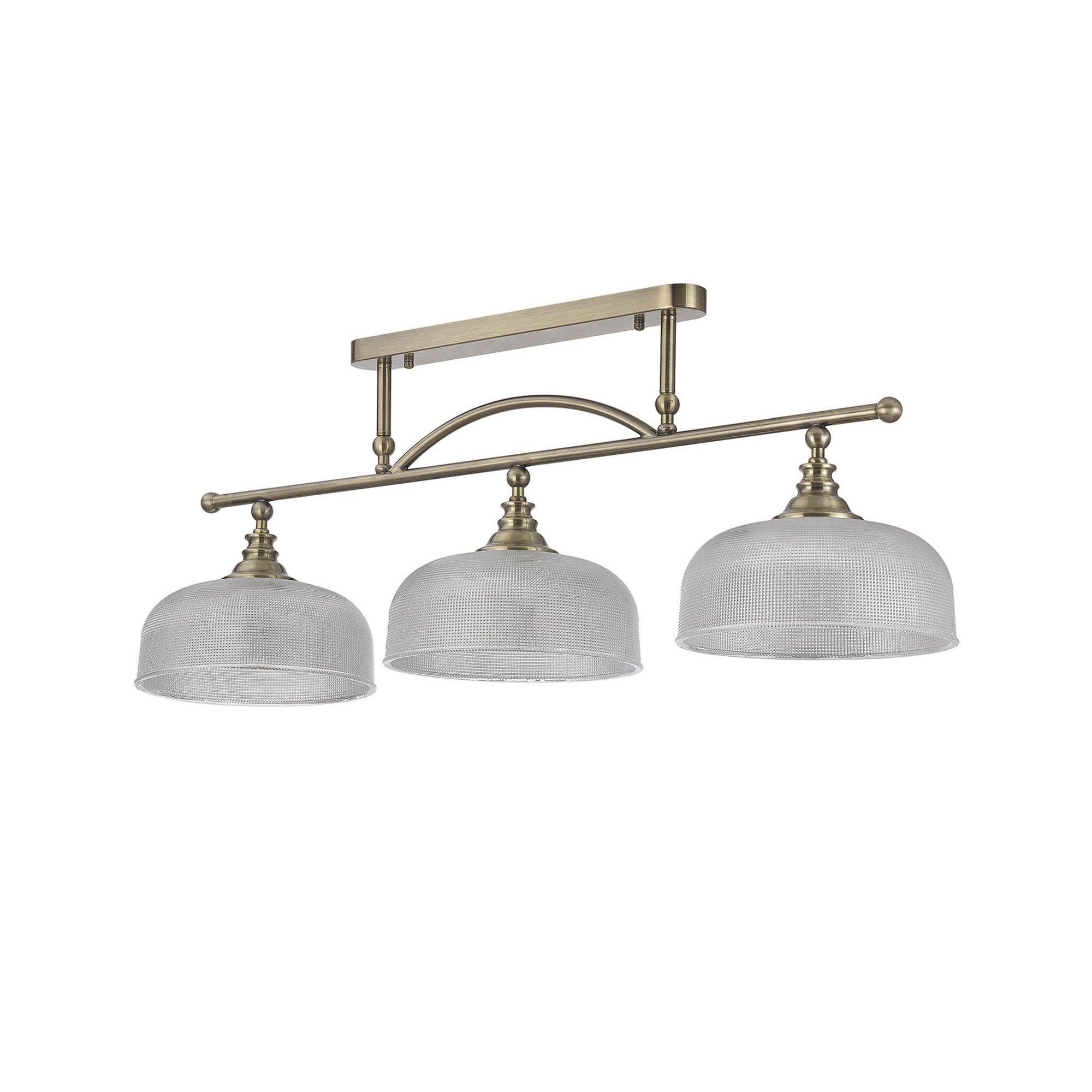 NL86169 Sakkas 3 Light Pendant/Ceiling Light Antique Brass