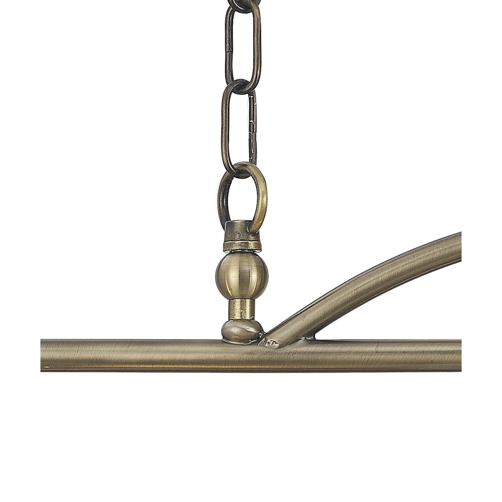 NL86169 Sakkas 3 Light Pendant/Ceiling Light Antique Brass