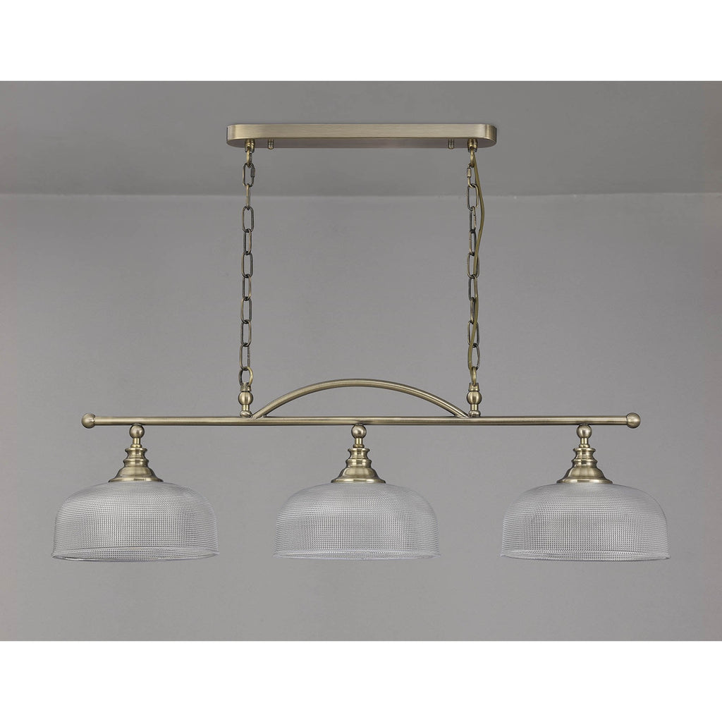 NL86169 Sakkas 3 Light Pendant/Ceiling Light Antique Brass