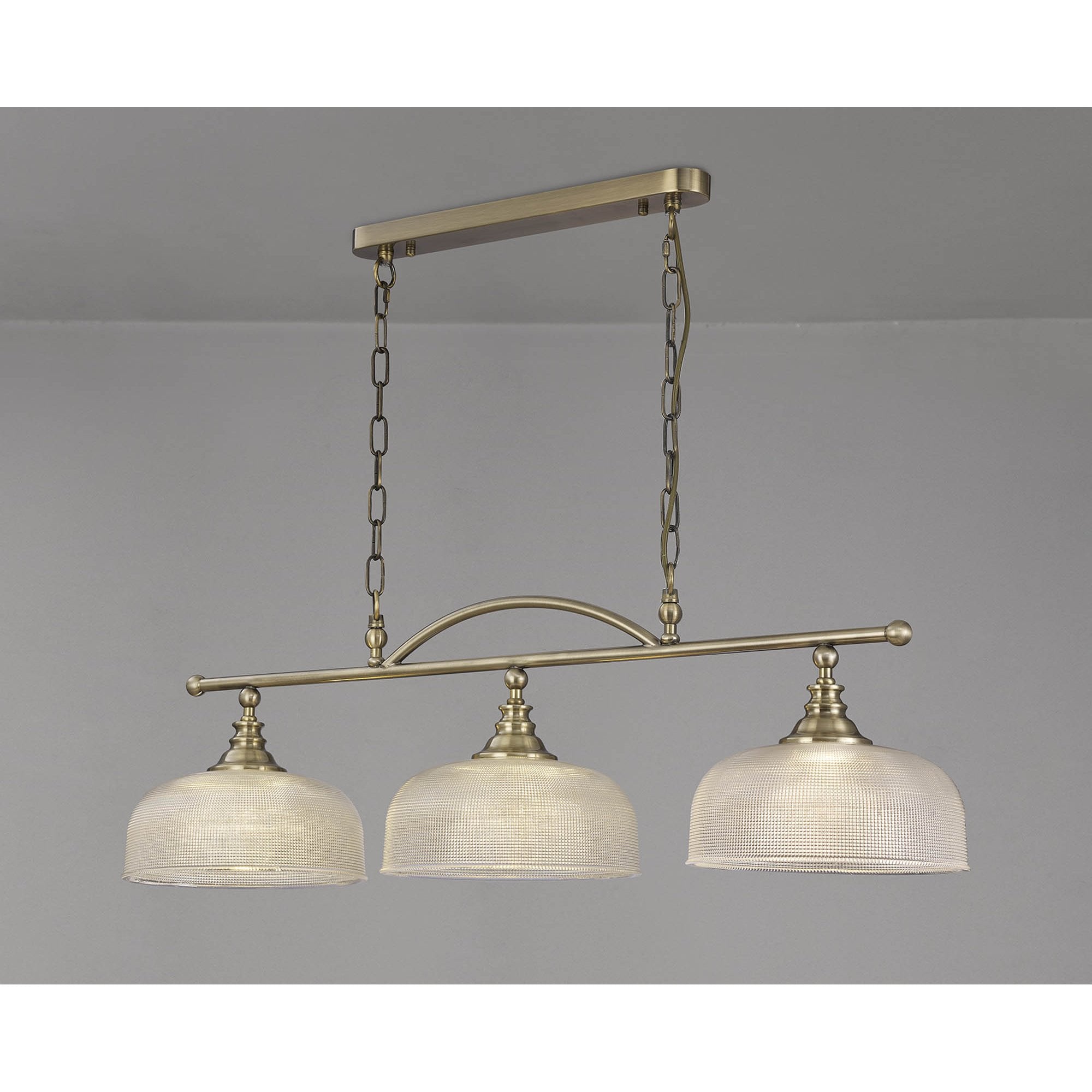 NL86169 Sakkas 3 Light Pendant/Ceiling Light Antique Brass