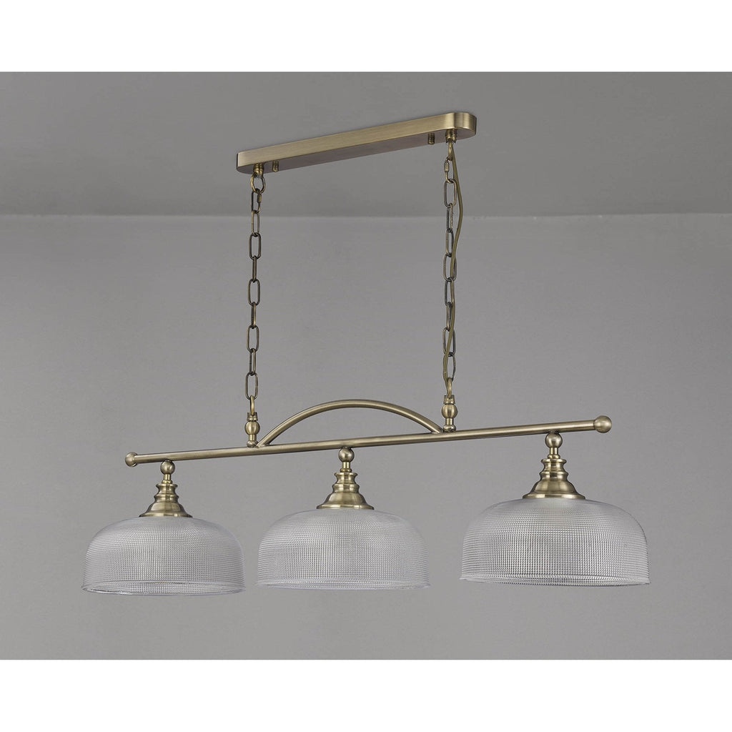 NL86169 Sakkas 3 Light Pendant/Ceiling Light Antique Brass