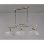 NL86169 Sakkas 3 Light Pendant/Ceiling Light Antique Brass