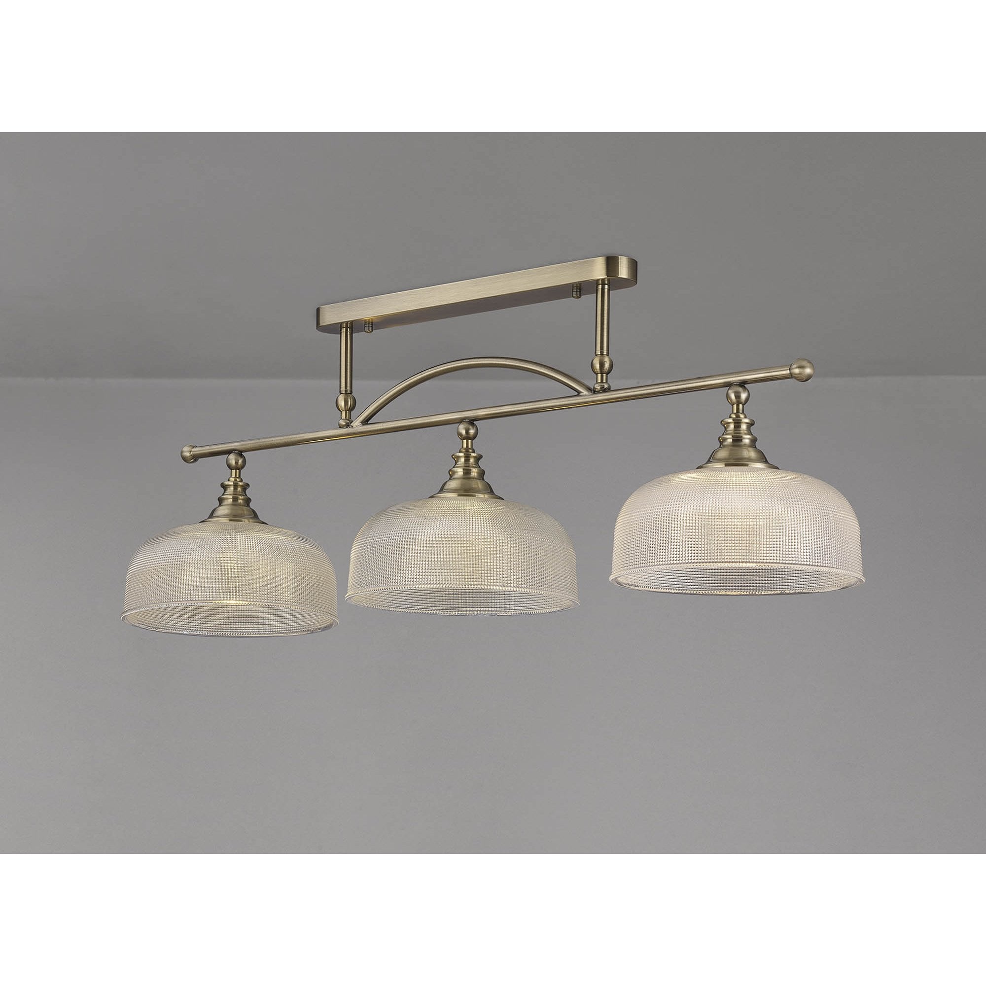 NL86169 Sakkas 3 Light Pendant/Ceiling Light Antique Brass