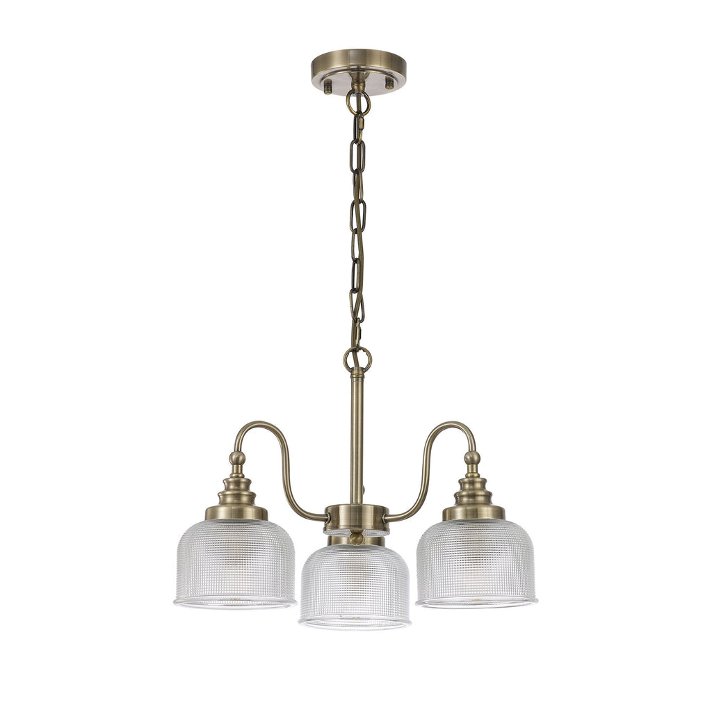 NL86179 Sakkas 3 Light Pendant/Ceiling Light Antique Brass