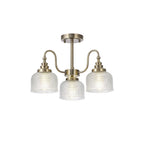 NL86179 Sakkas 3 Light Pendant/Ceiling Light Antique Brass
