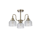 NL86179 Sakkas 3 Light Pendant/Ceiling Light Antique Brass