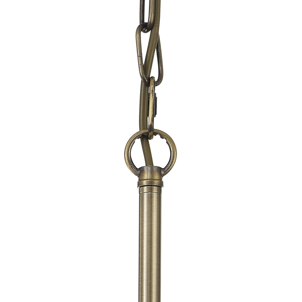 NL86179 Sakkas 3 Light Pendant/Ceiling Light Antique Brass