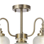 NL86179 Sakkas 3 Light Pendant/Ceiling Light Antique Brass