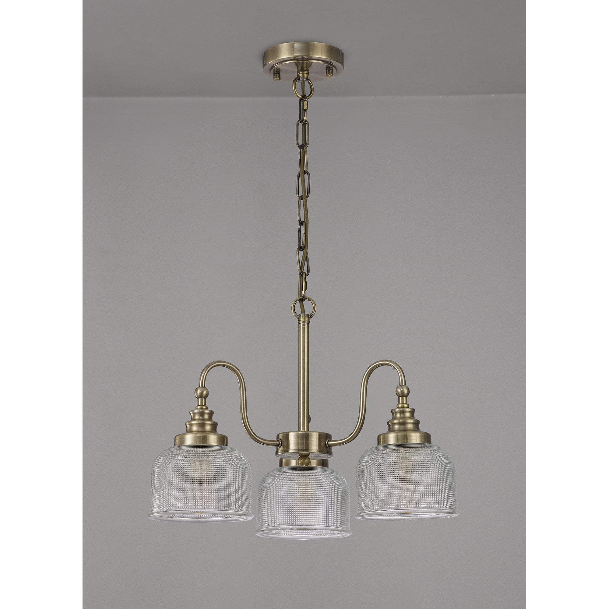 NL86179 Sakkas 3 Light Pendant/Ceiling Light Antique Brass