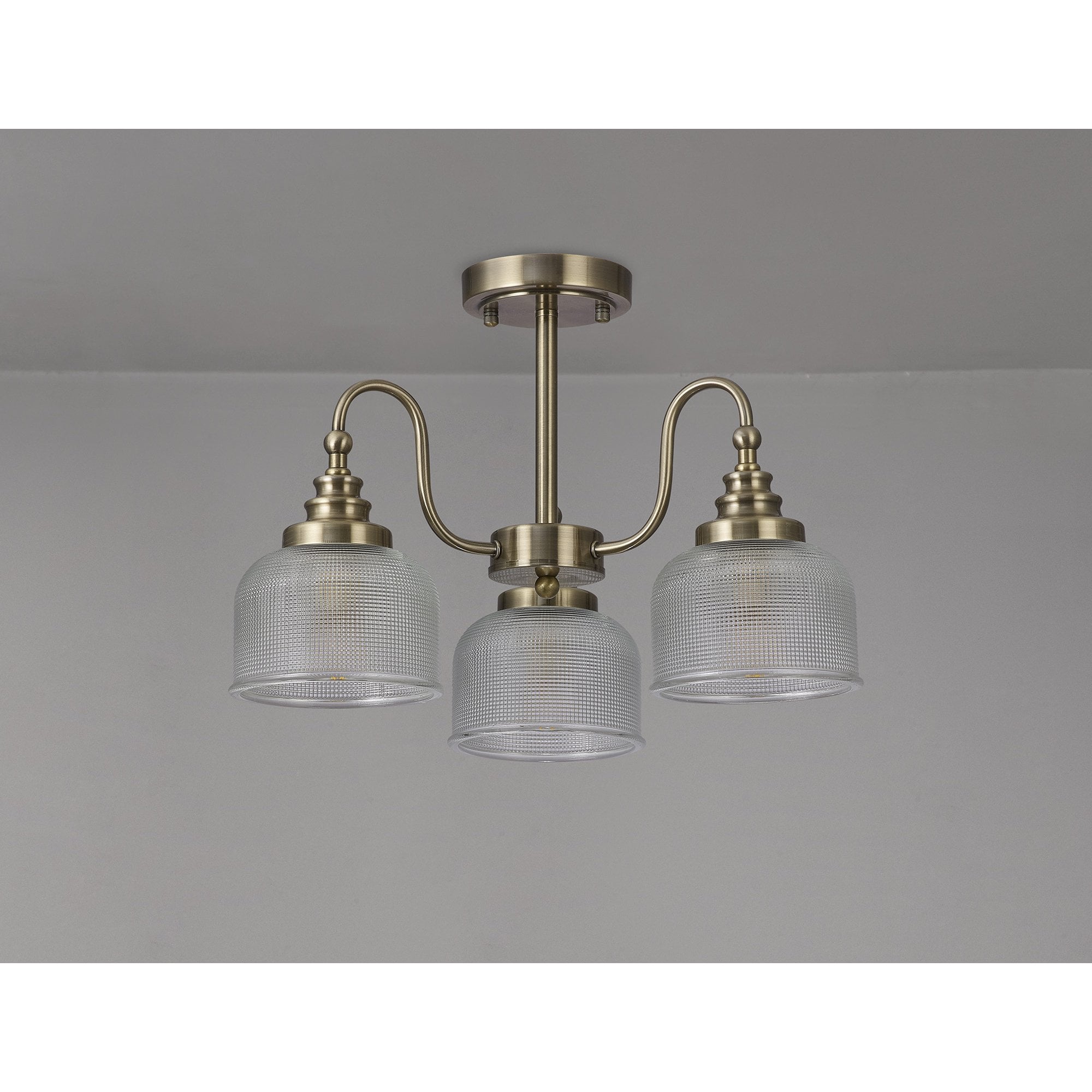 NL86179 Sakkas 3 Light Pendant/Ceiling Light Antique Brass