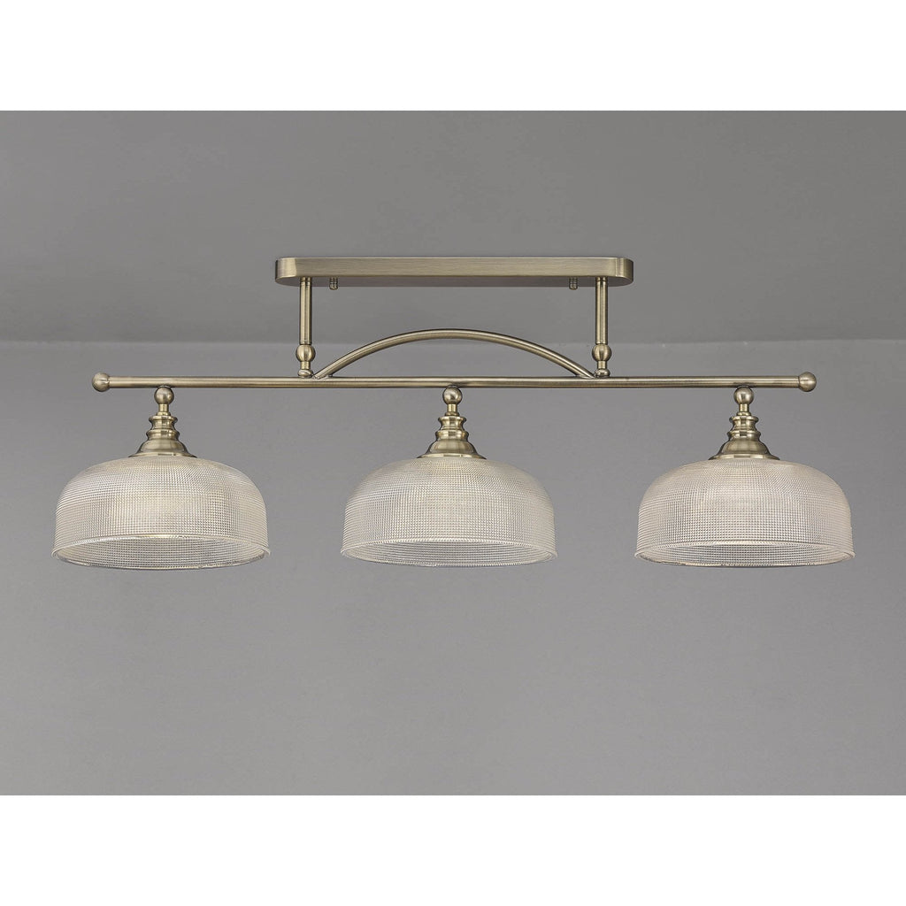 NL86179 Sakkas 3 Light Pendant/Ceiling Light Antique Brass