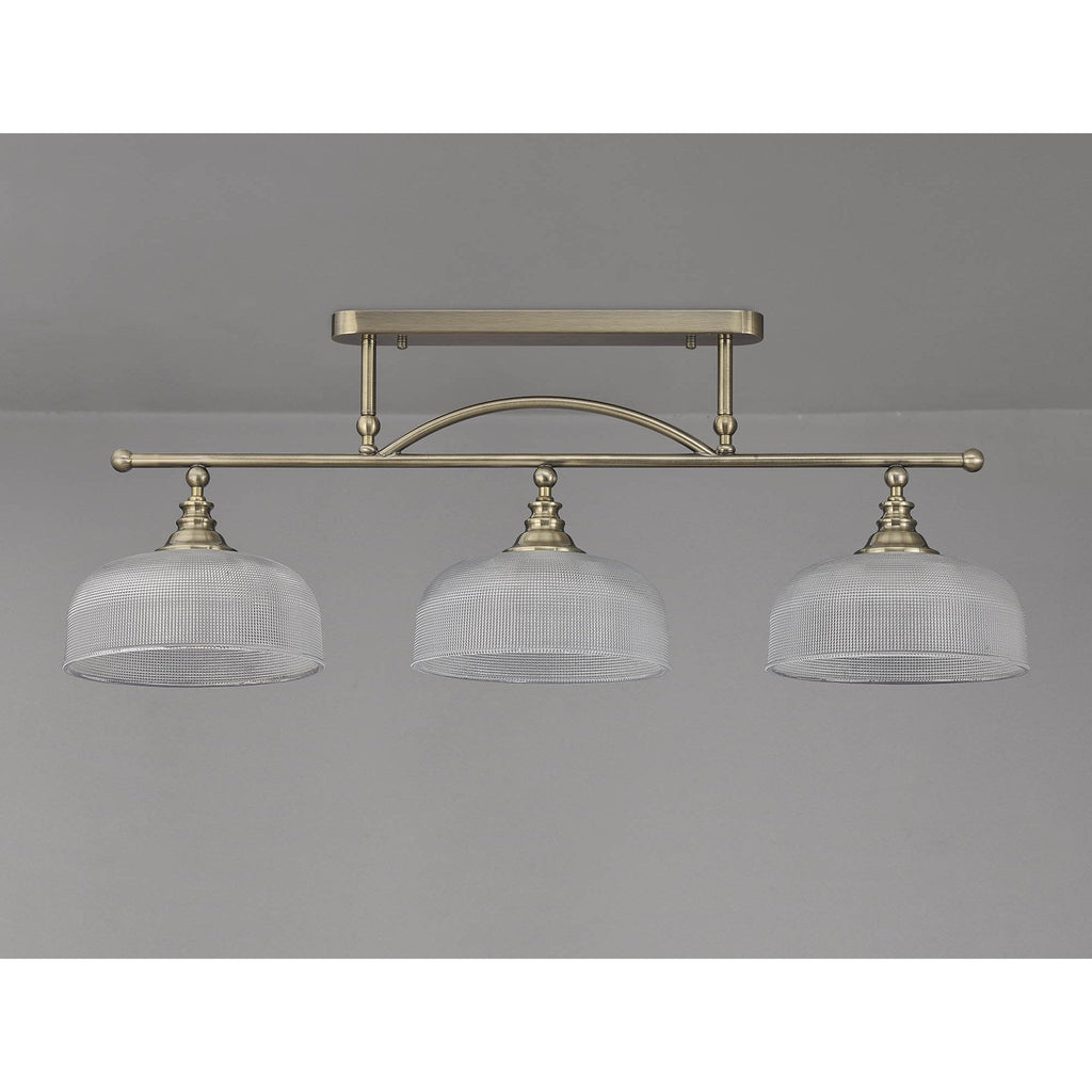 NL86179 Sakkas 3 Light Pendant/Ceiling Light Antique Brass