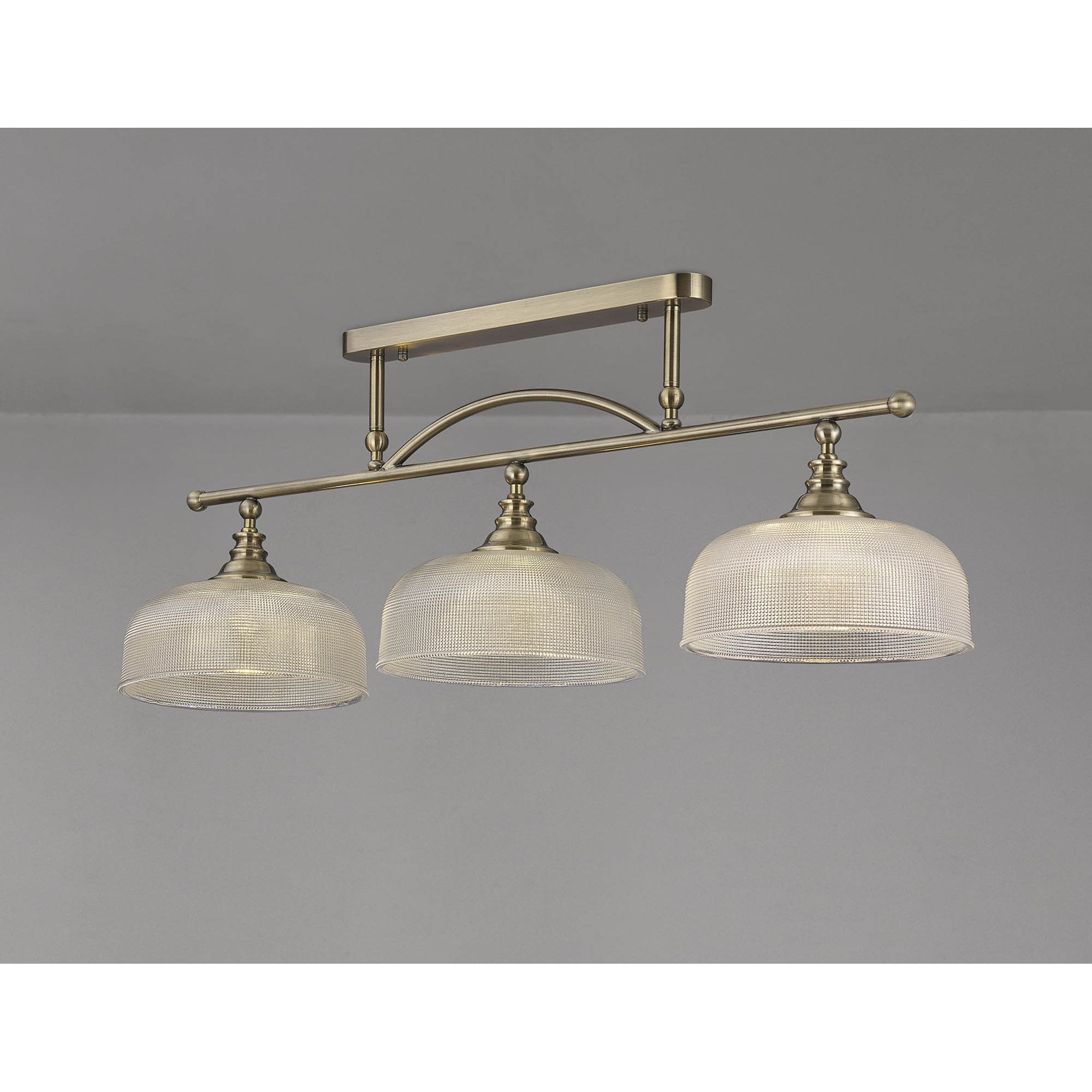 NL86179 Sakkas 3 Light Pendant/Ceiling Light Antique Brass