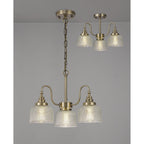 NL86179 Sakkas 3 Light Pendant/Ceiling Light Antique Brass