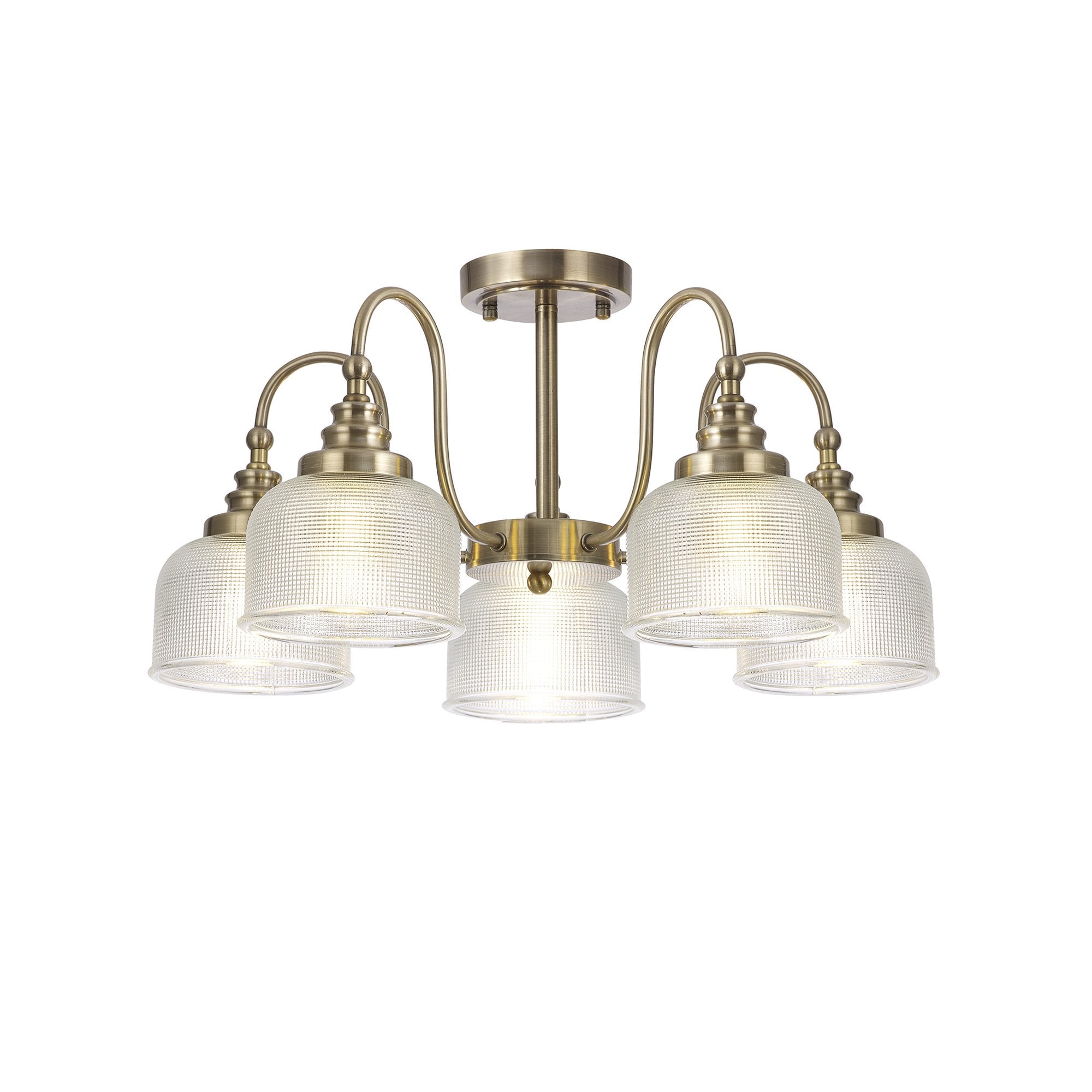 NL86189 Sakkas 5 Light Pendant/Ceiling Light Antique Brass
