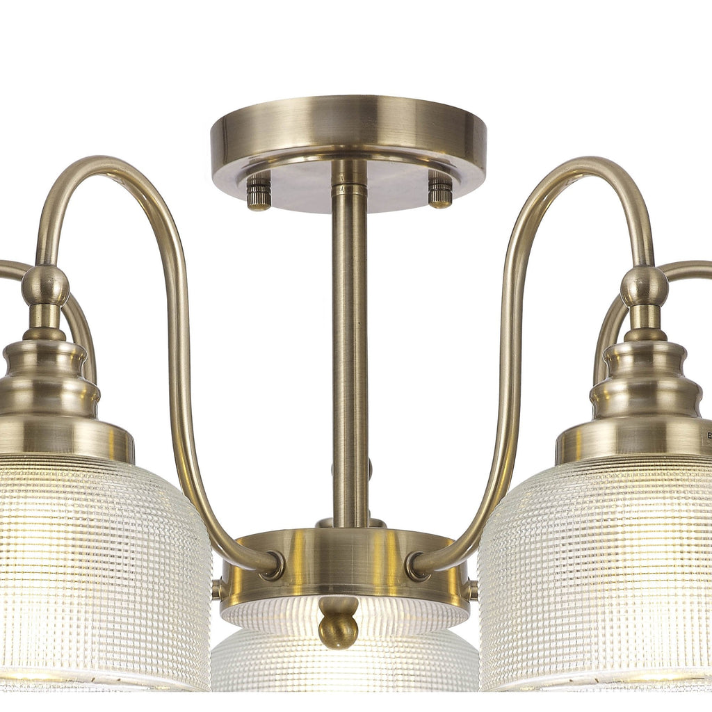 NL86189 Sakkas 5 Light Pendant/Ceiling Light Antique Brass