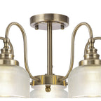 NL86189 Sakkas 5 Light Pendant/Ceiling Light Antique Brass