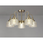 NL86189 Sakkas 5 Light Pendant/Ceiling Light Antique Brass