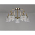 NL86189 Sakkas 5 Light Pendant/Ceiling Light Antique Brass