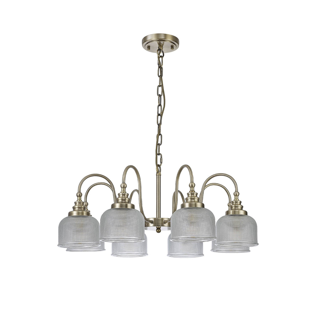NL86199 Sakkas 8 Light Pendant/Ceiling Light Antique Brass