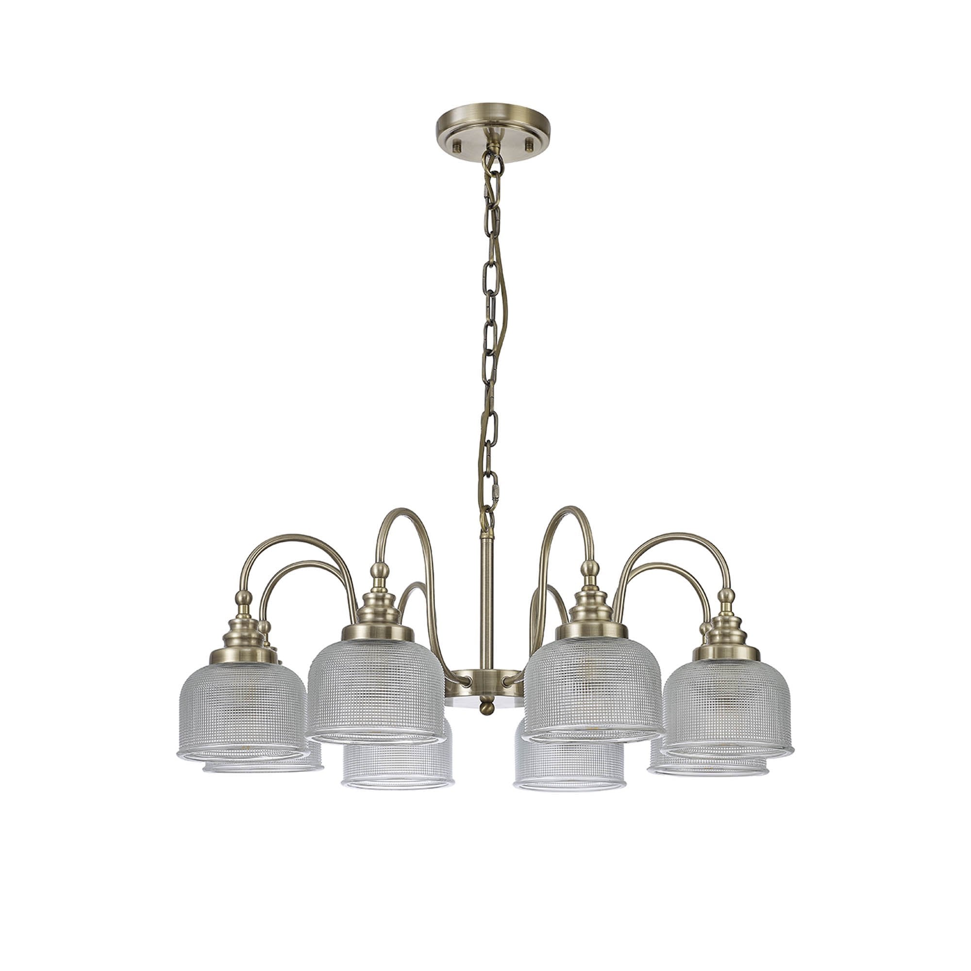NL86199 Sakkas 8 Light Pendant/Ceiling Light Antique Brass