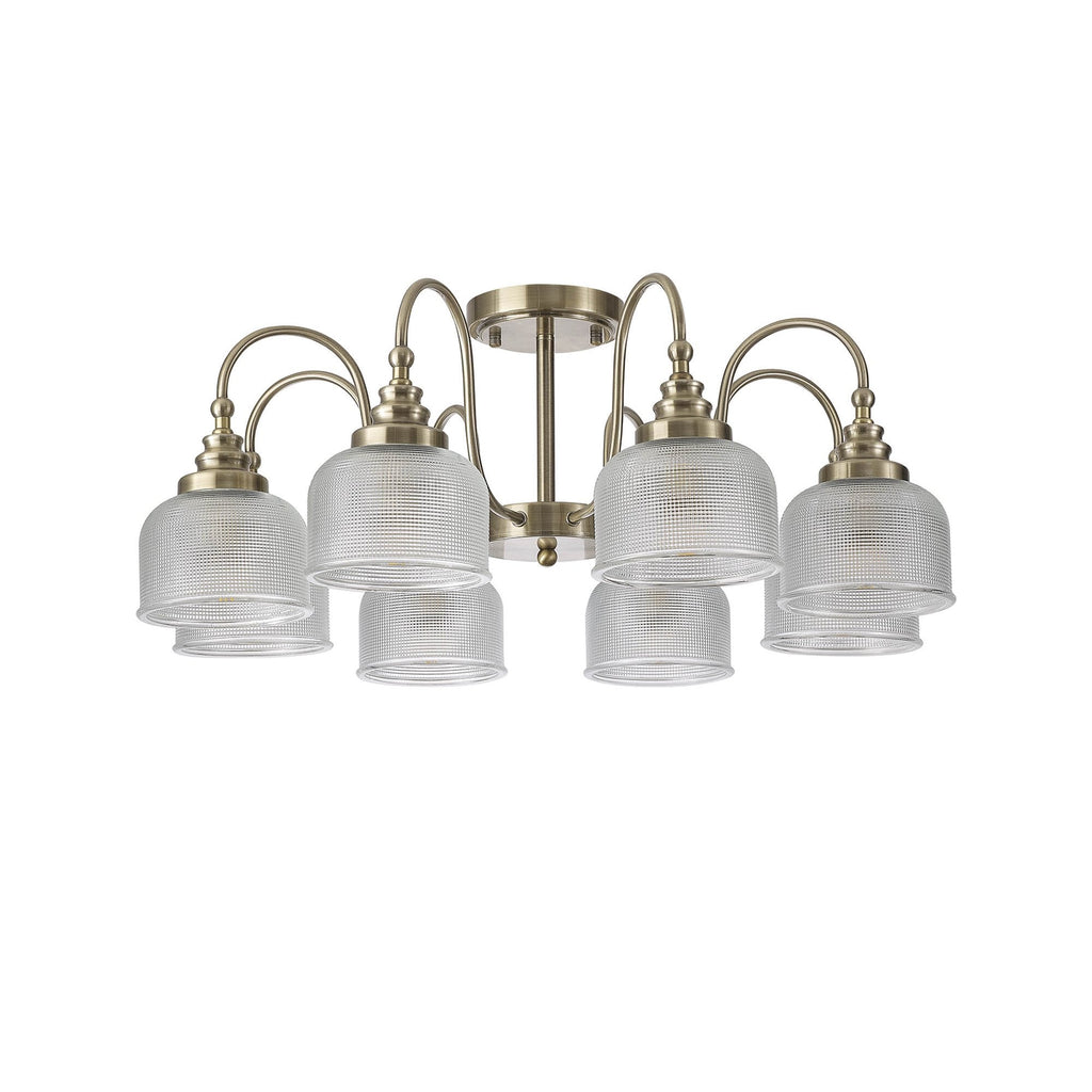 NL86199 Sakkas 8 Light Pendant/Ceiling Light Antique Brass