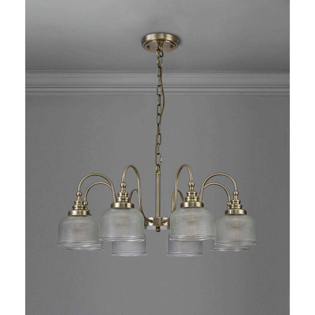 NL86199 Sakkas 8 Light Pendant/Ceiling Light Antique Brass