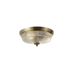 NL86209 Sakkas 2 Light Flush Ceiling Light Antique Brass