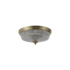 NL86209 Sakkas 2 Light Flush Ceiling Light Antique Brass