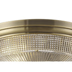 NL86209 Sakkas 2 Light Flush Ceiling Light Antique Brass