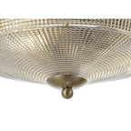 NL86209 Sakkas 2 Light Flush Ceiling Light Antique Brass