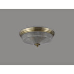 NL86209 Sakkas 2 Light Flush Ceiling Light Antique Brass