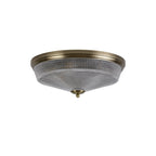 NL86219 Sakkas 3 Light Flush Ceiling Light Antique Brass