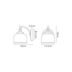 NL86229 Sakkas 1 Light Wall Light Antique Brass