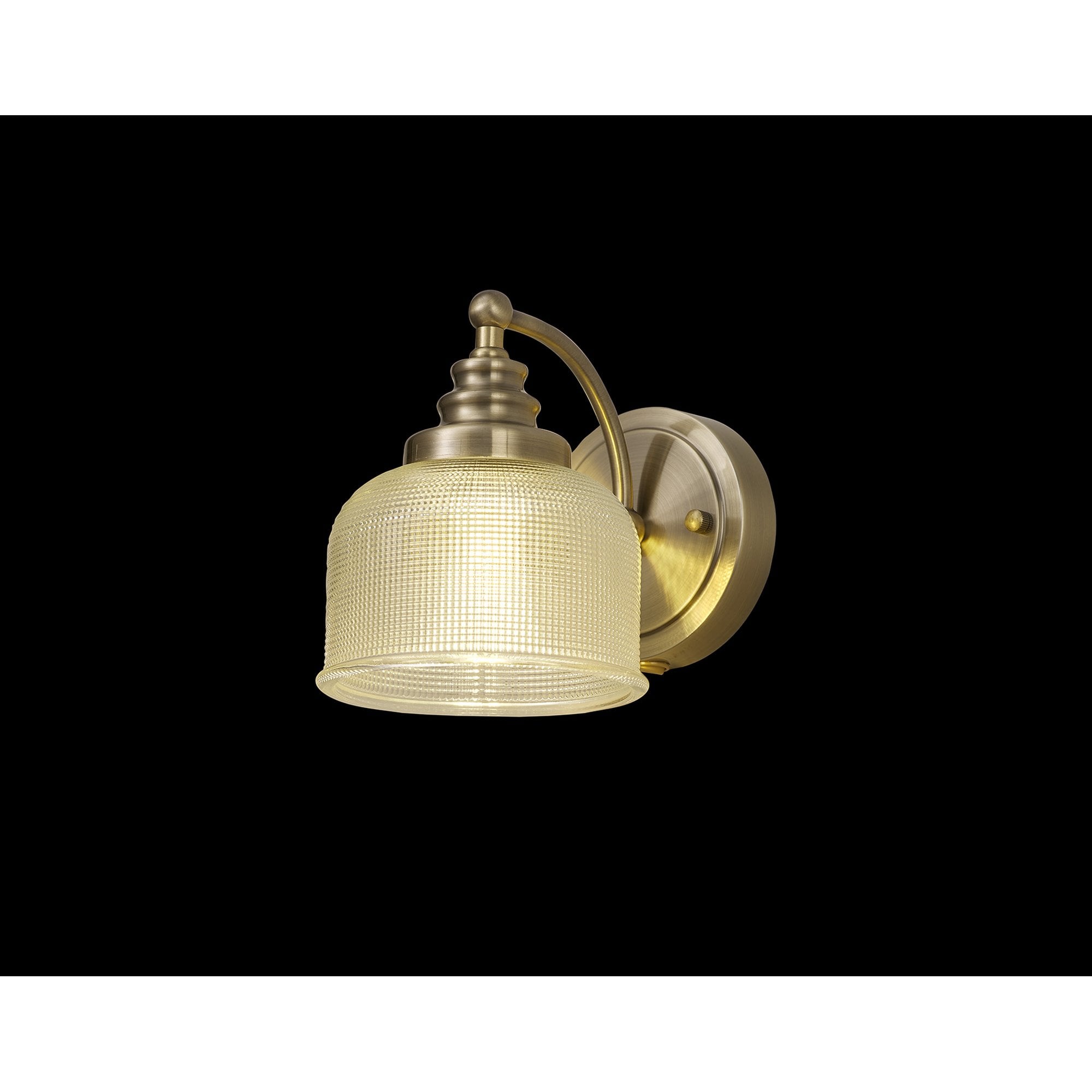 NL86229 Sakkas 1 Light Wall Light Antique Brass