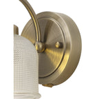 NL86229 Sakkas 1 Light Wall Light Antique Brass