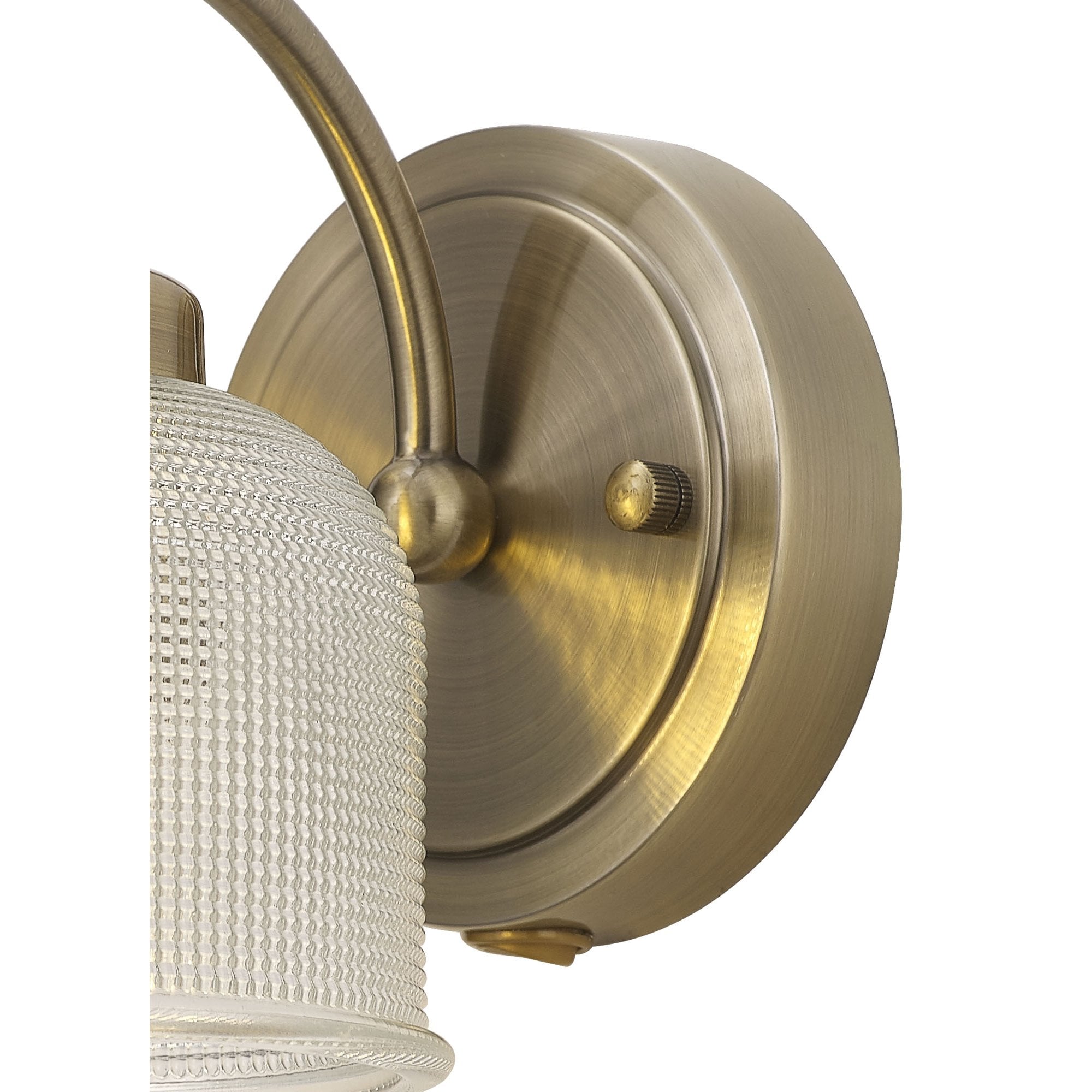 NL86229 Sakkas 1 Light Wall Light Antique Brass