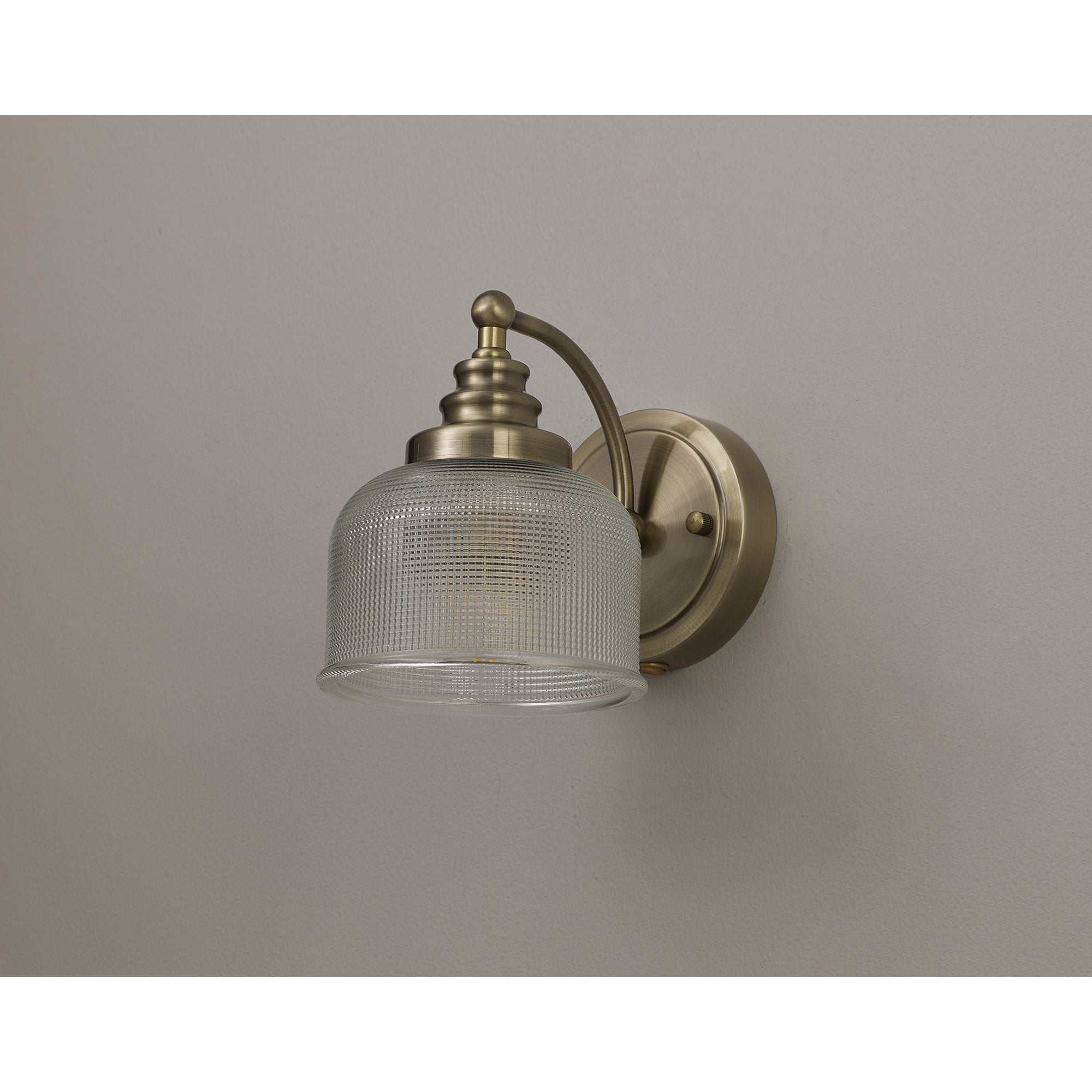 NL86229 Sakkas 1 Light Wall Light Antique Brass