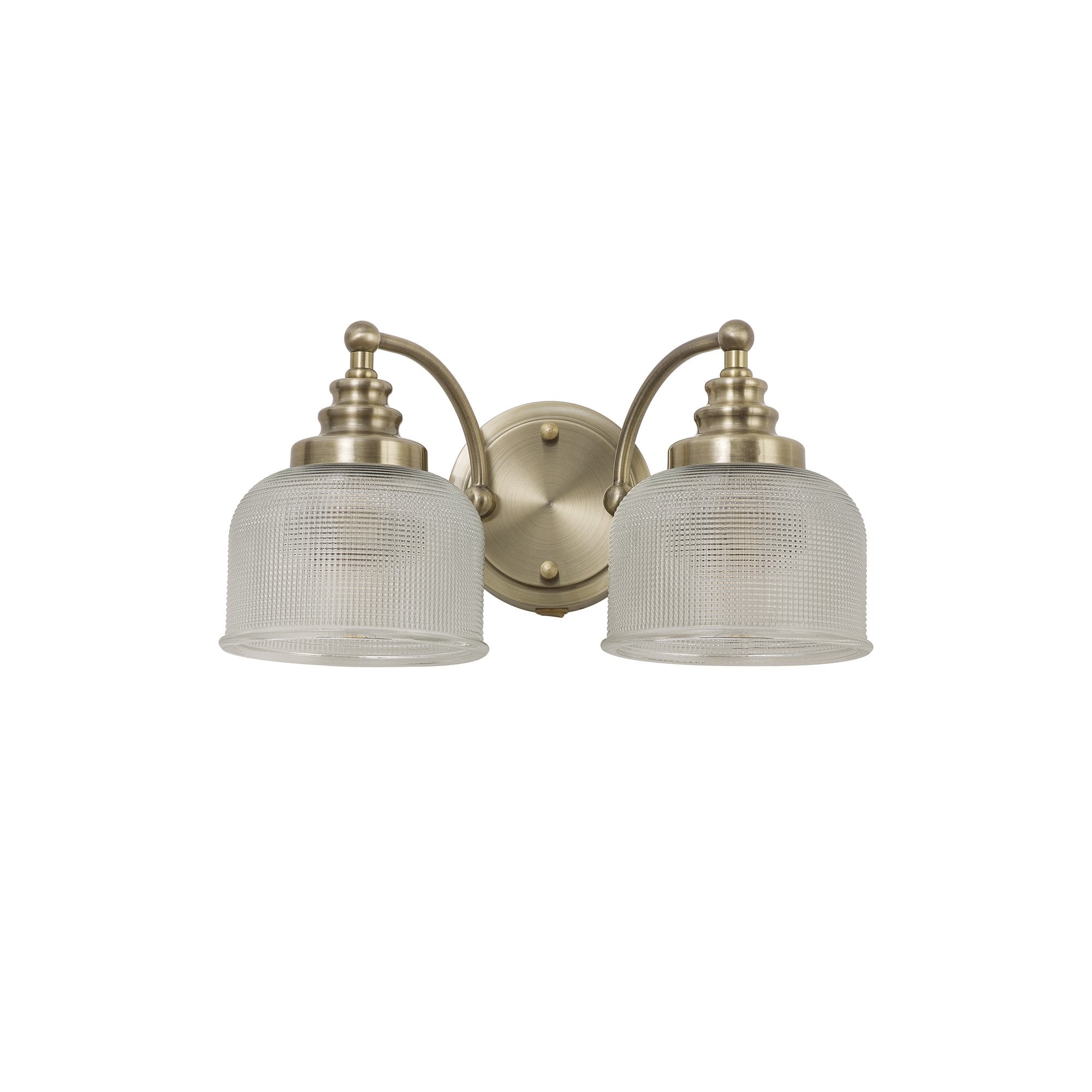 NL86239 Sakkas 2 Light Wall Light Antique Brass