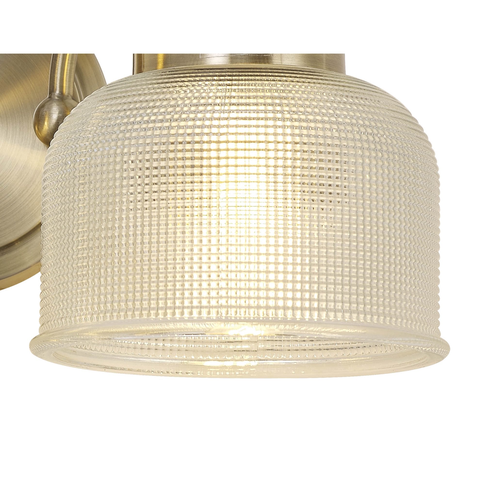 NL86239 Sakkas 2 Light Wall Light Antique Brass