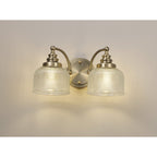 NL86239 Sakkas 2 Light Wall Light Antique Brass