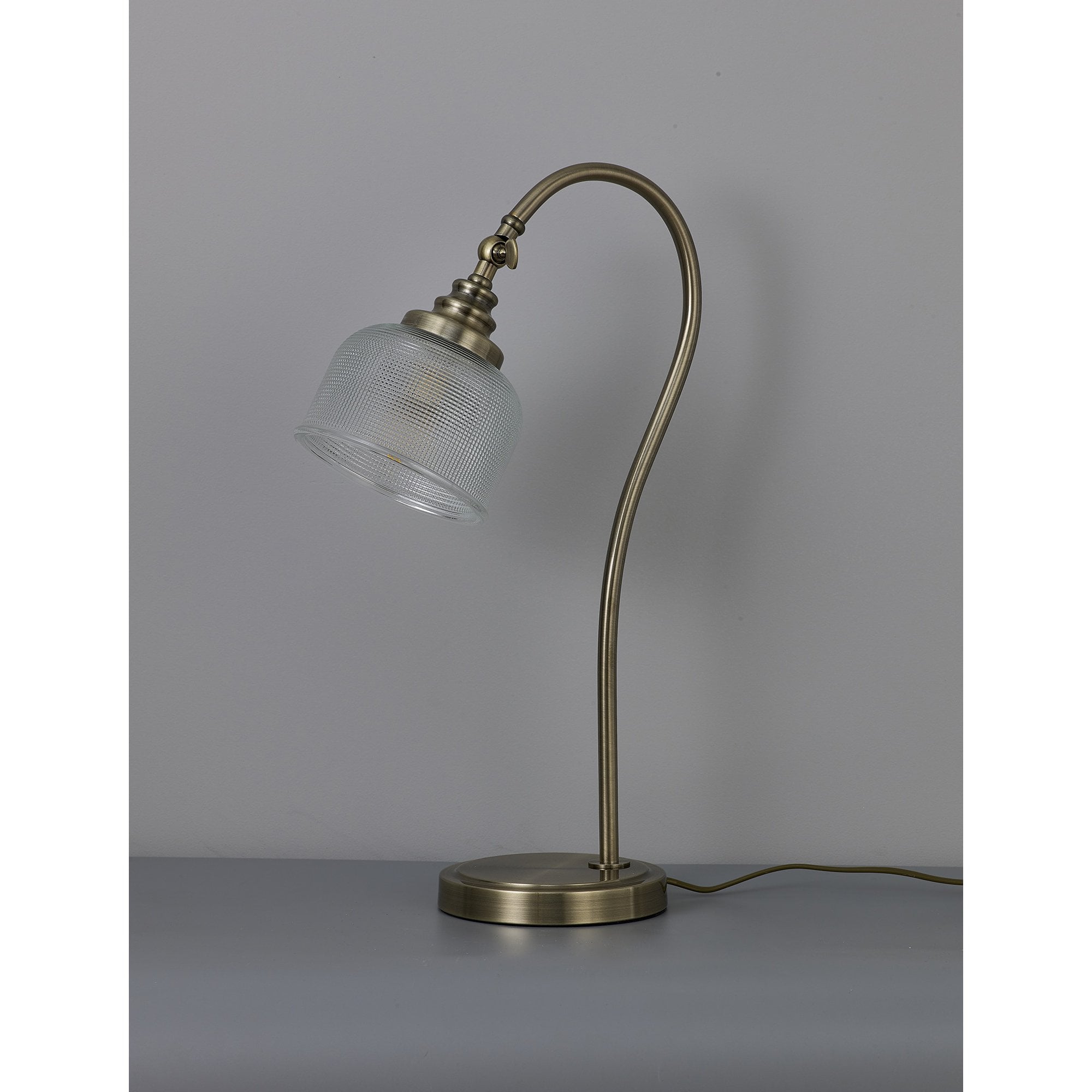 NL86249 Sakkas 1 Light Table Lamp Antique Brass
