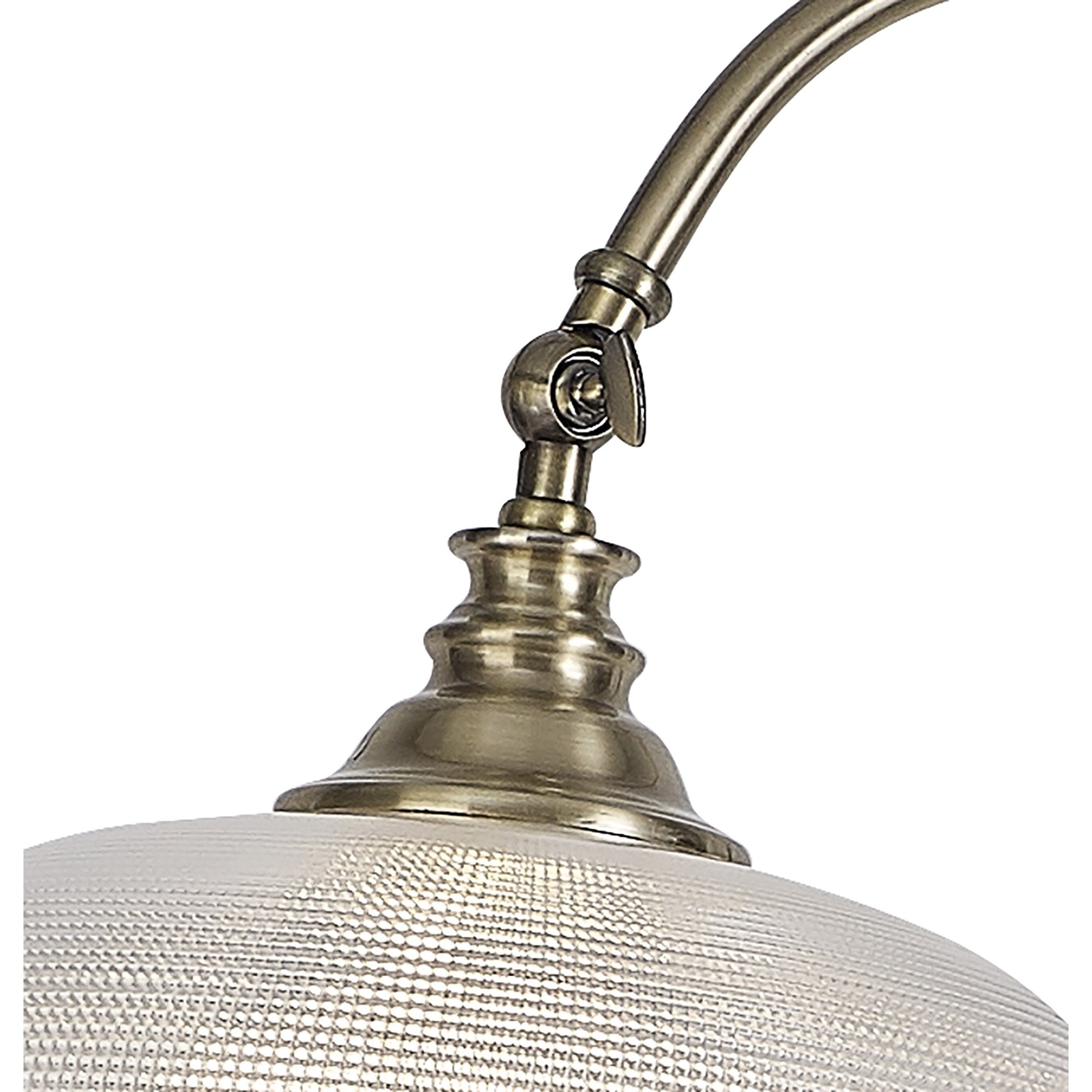 NL86259 Sakkas 1 Light Floor Lamp Antique Brass