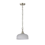 NL86269 Sakkas 1 Light Pendant/Ceiling Light Satin Nickel Frosted