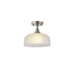 NL86269 Sakkas 1 Light Pendant/Ceiling Light Satin Nickel Frosted