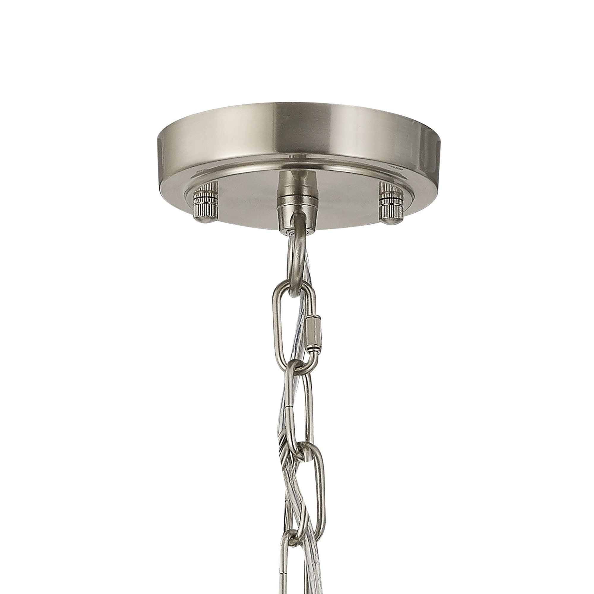 NL86269 Sakkas 1 Light Pendant/Ceiling Light Satin Nickel Frosted