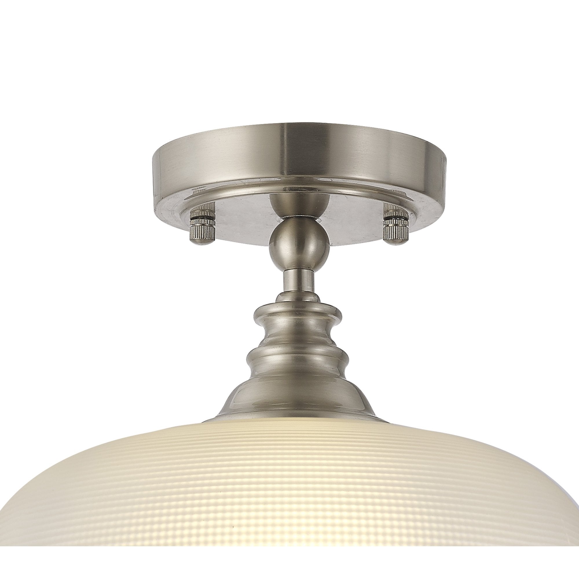 NL86269 Sakkas 1 Light Pendant/Ceiling Light Satin Nickel Frosted